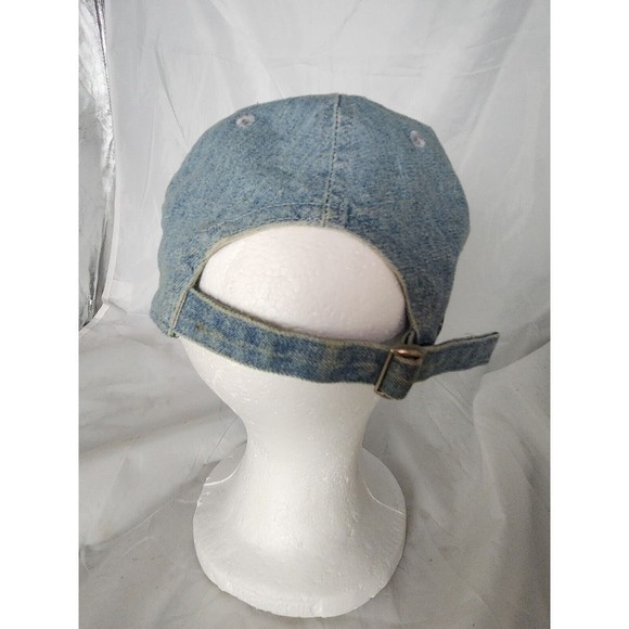 Vintage Joe Boxer Denim Jean  Chambray Adult‎ Blue  Snapback Heart Cap Hat - Picture 3 of 8